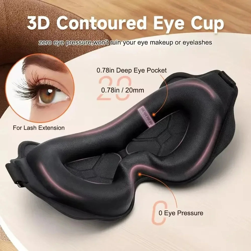 Contoured eye cups, safe for lashes