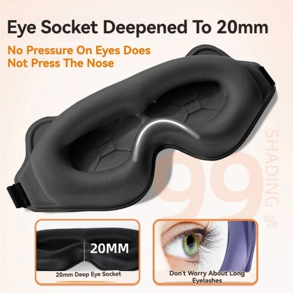 Deep 20mm eye cups, no pressure on your eyes