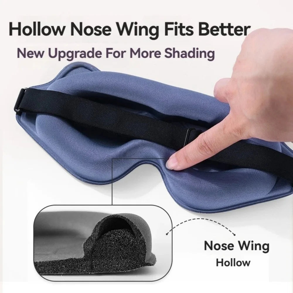 Shaped nose bridge for a light-tight fit