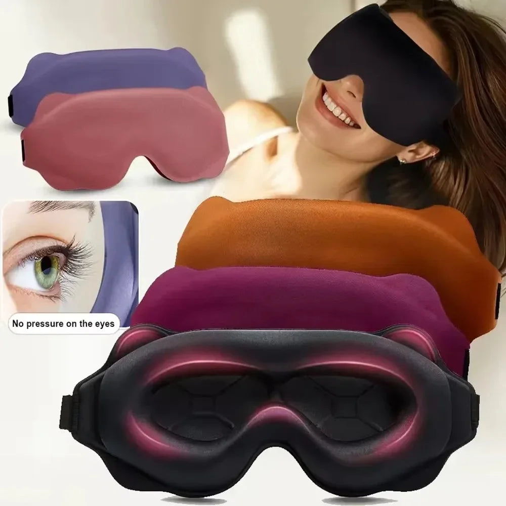 3D contoured sleep mask in every colour
